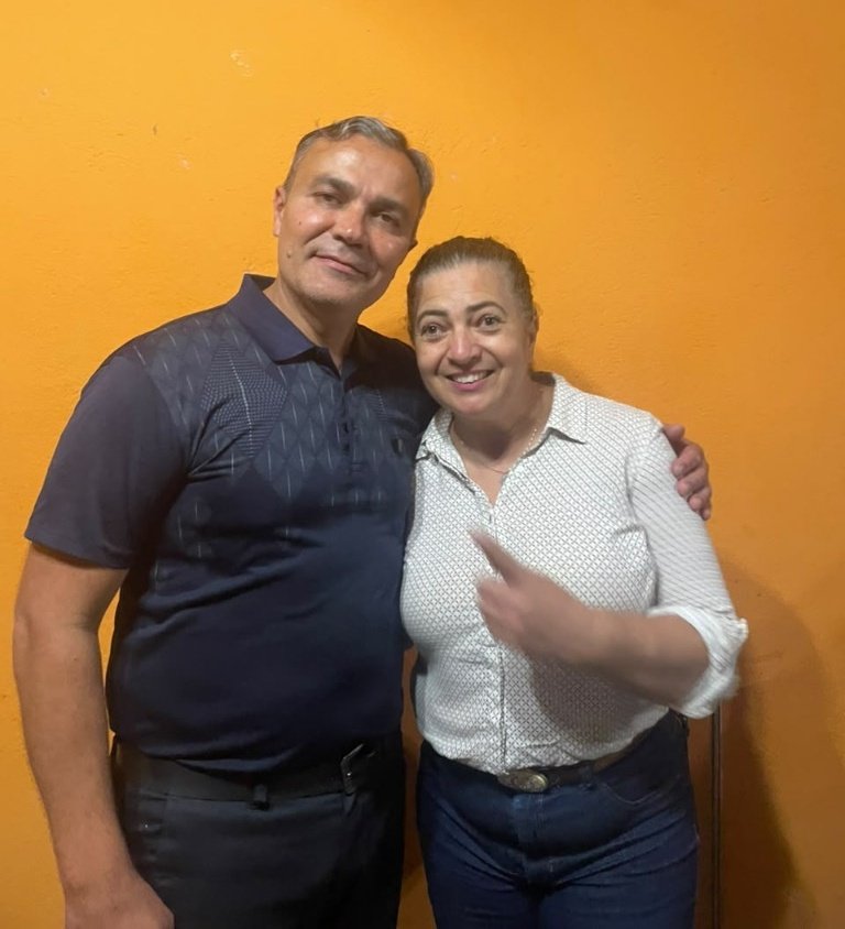 Apoio espontâneo de moradora